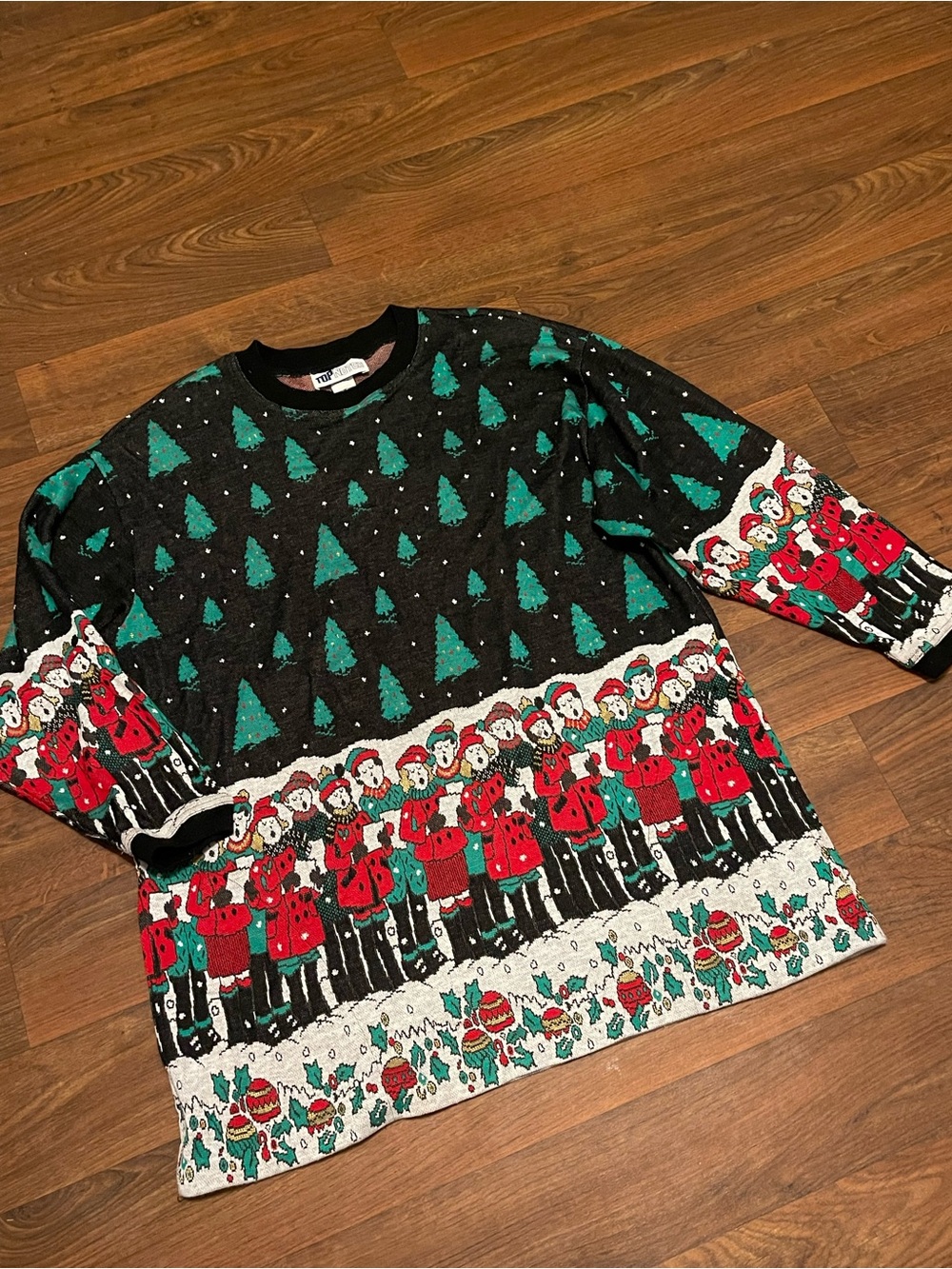 Vintage 80’s Top Notch Christmas Caroling Sweater Size Large